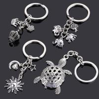 ♀□ↂ Keychain For Man Women Original Gift Friend Dragon Dog Cat Jewelry Love Heart Car Key Chain Gun Evil Eye Bag Pendant Wholesale