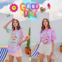 SEOULMATE #SM4535 Good Day เสื้อยืดมัดย้อมสุดเก๋ แฟชั่นสุดคลาสสิกฮอตฮิตตลอดกาลจริงๆค่า ปีไหนก็ไม่เอ้าท์