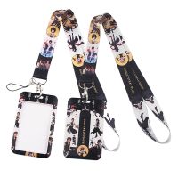 【CW】✐  LT400 Anime Bungo Stray Dogs Print Keychain Lanyards for Keys ID Card Straps Hanging Rope Lariat Badge Holder