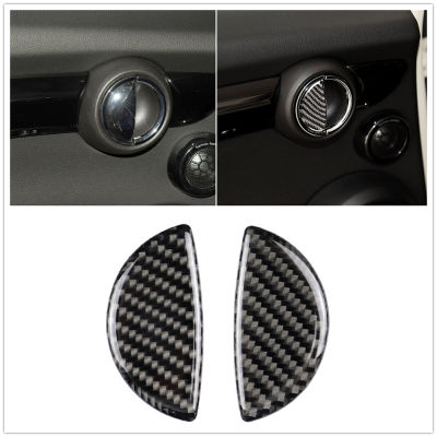 สำหรับ BMW Mini Cooper R55 R56 R60 R61 F55 RF สากลคาร์บอนไฟเบอร์ดูภายในรถมือจับประตูลูกบิดปกตัดสติกเกอร์แถบ