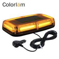 Colorlam 6-COB 12/24V LED Magnetic Emergency Warning Strobe Light Car Light Assembly With Control Switch 60W Police Light Lamp