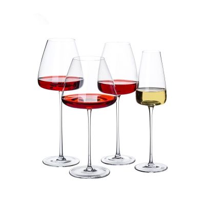 【CW】▼✸  260-650Ml Collection Level Wine Glass Ultra-Thin Burgundy Bordeaux Goblet Big Belly Tasting Cup