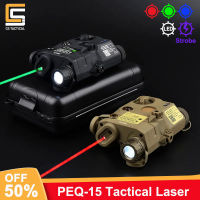 PEQ-15 red green blue dot strobe LED light hunting weapon accessories fit 20mm rail PEQ Scout flashlight