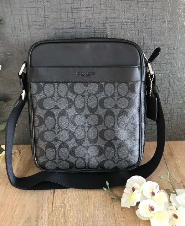 Coach Men's Crossbody Bag F54788 Charles Flight Bag in Signature