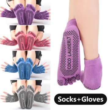 Yoga Socks for Women Non Slip Socks with Grips Barre Socks Workout Toeless  Grippy Pilates Socks