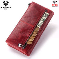 100 Genuine Leather Women Wallets Long Female Clutches With Coin Purse High Quality Multiple Card Holder Money Bag For Girls