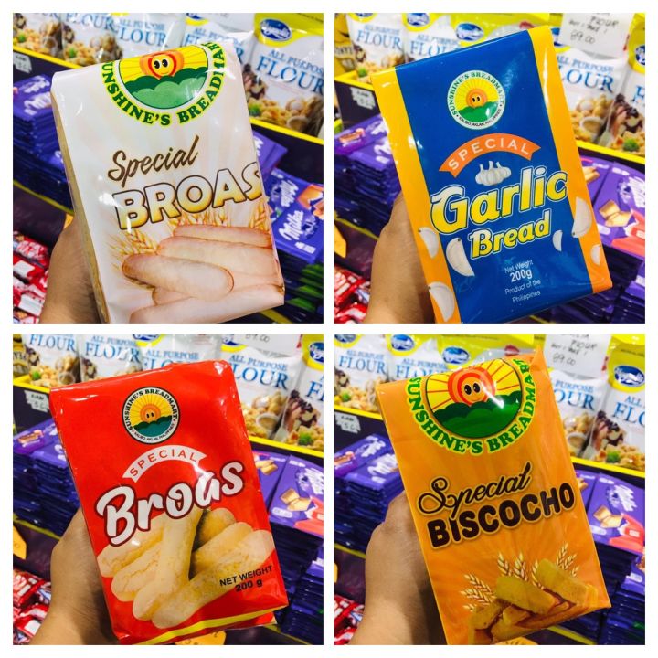 Sunshine S Breadmart Special Biscocho Special Broas Garlic Bread 200g Lazada Ph