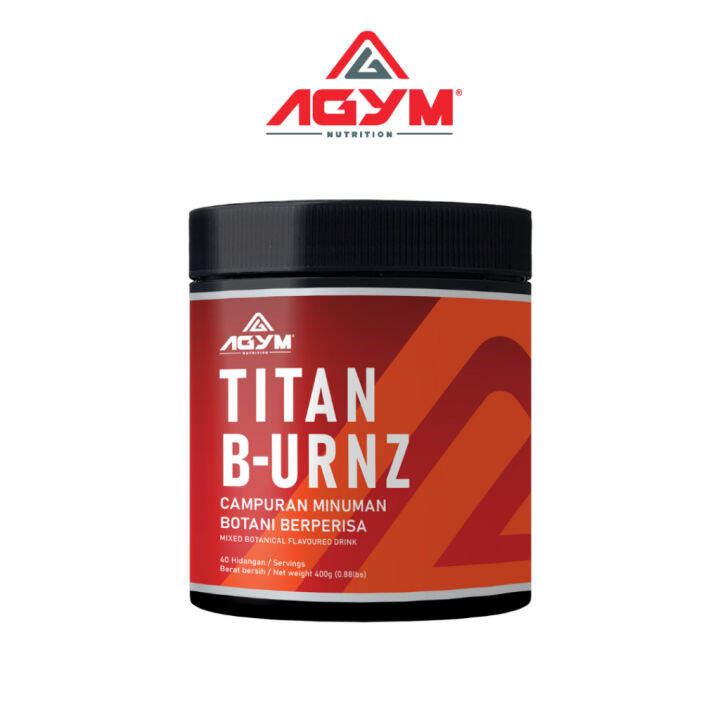 ♗Titan Burn Fat Burner PREWORKOUT 400g 40 servings BEST PRICE AGYM
