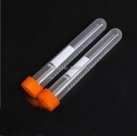 【YF】♨  100pcs/lot 10ml Plastic centrifuge Microcentrifuge Round-bottomed with screw cap Test Sample Vials