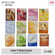 Bộ 10 Gói Mặt Nạ Giấy Dưỡng Da 3W CLinic Fresh Mask Sheet 23ml x10