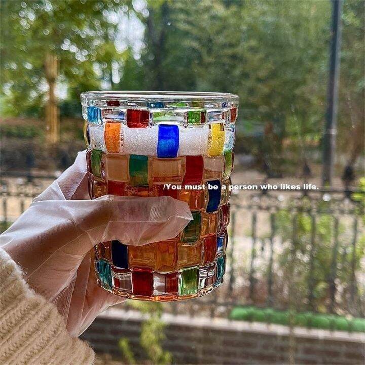 italian-hand-woven-cup-colored-glass-hand-painted-with-the-same-rainbow-water