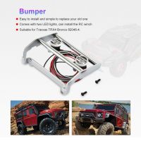 สีโลหะด้านหน้ากันชน LED สำหรับ Traxxas TRX4 Bronco 82046-4 Defender 1/10 RC