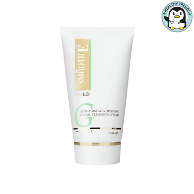 SMOOTH E GOLD WHITENING &amp; MOISTURIZING FACIAL CLEANSING FOAM - สมูทอี โกลด์ ไวท์เทนนิ่ง ขนาด 1.5 ออนซ์ [HHTT]