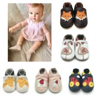 【hot】！ Baby Shoes Leather Bebe Booties Soft Soles Non-Slip Footwear Infant Toddler Boys And Slippers