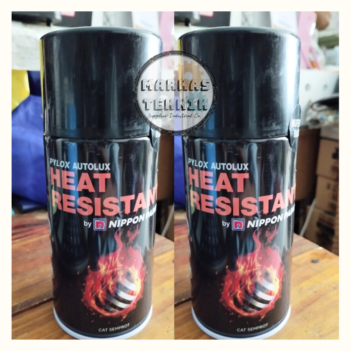 NIPPON PAINT Pylox HEAT RESISTANT Tahan Panas 300cc MUFFLER BLACK