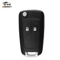 Dandkey เคสกุญแจรีโมต2ปุ่มพลิกรถสำหรับ Opel Vauxhall Astra Zafira สำหรับ Chevrolet Cruze Buick Key Key Key Hu100 Blade