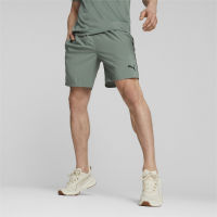 PUMA TRAINING - กางเกงเทรนนิ่งขาสั้นผู้ชาย PUMA Fit 7 นิ้ว Training Shorts สีเขียว - APP - 52417944
