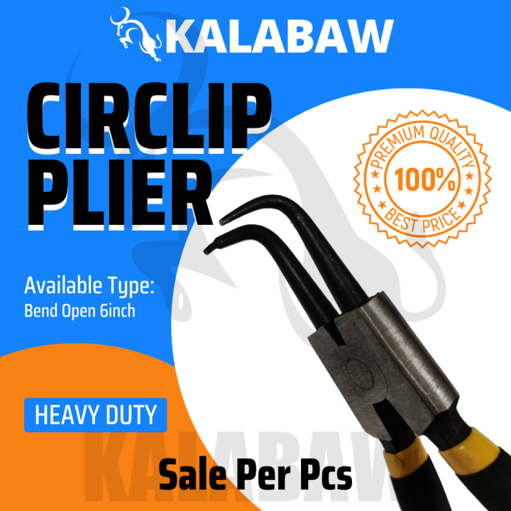 1Pcs Kalabaw Circlip Pliers Bent Open Circlip Plier External curved