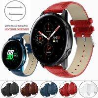 pengyigan For Samsung Galaxy Watch Active 2 40mm 44mm Active2 Galaxy 42mm Gear s2 Sport Genuine Leather Band Strap Bracelet Belt Watchband