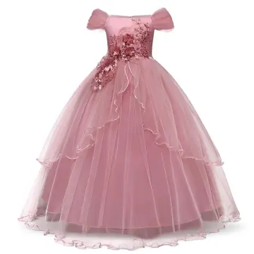 ZH01 4-14 Years Flower Girl Dress for Teenage Girls Long Dress for Children  Lace Colors: - Wedding Gown Supplier in the Philippines,Hongkong,  Thailand, Indonesia