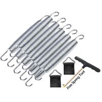 13 Pack Trampoline Springs Heavy Duty Galvanized Steel Replacement Trampoline Parts Springs with T Hook Outdoor Easy Install