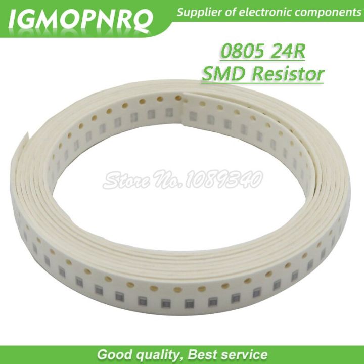 300pcs 0805 SMD Resistor 24 ohm Chip Resistor 1/8W 24R ohms 0805 24R