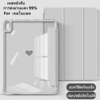 ipadcase gen10 เคสไอแพด พาสเทล air4 10.9 gen5 gen6 gen7 gen8 gen9 ฝาครอบป้องกัน พร้อมที่ใส่ปากกา พีซีแบบแข็งปกหลังแบบใสพร้อมเบาะรองข้างแบบนุ่ม, รองรับโหมด