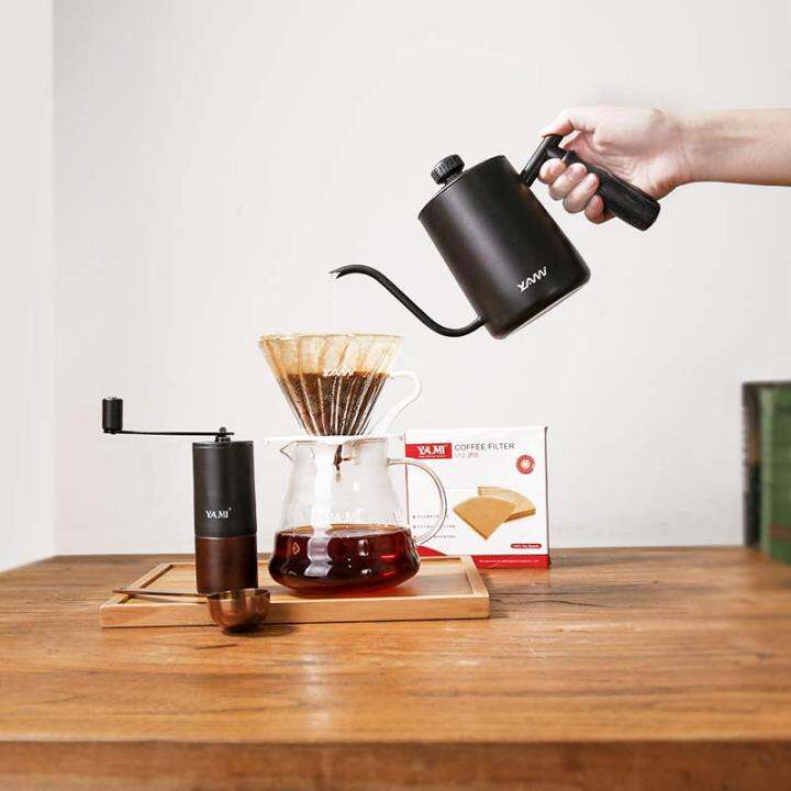 YAMI Yami handwashed coffee pot set dripfiltering household coffee