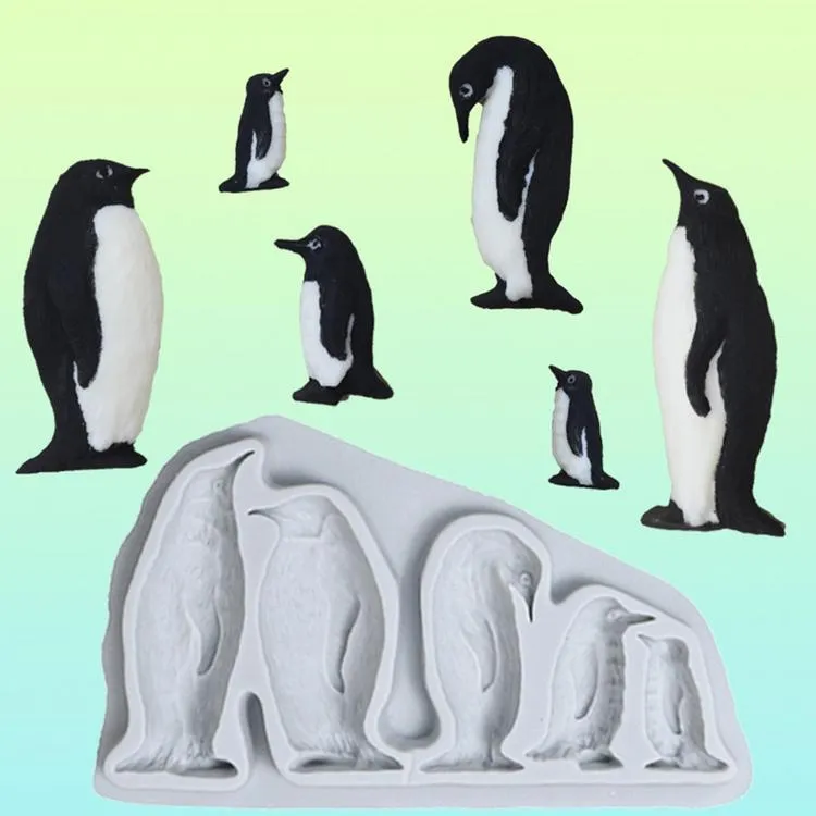 New 3D Penguin Gifts Ice Cube Tray Fun Shapes, Odd Novelty Cute