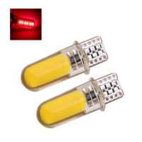 Gucanou 2Pcs T10 W5W COB ไฟ LED แบบสว่างรถใบอนุญาต Board ไฟอ่านหนังสือซิลิโคนหลอดโคมไฟ