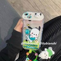 SANRIO เคสโทรศัพท์มือถือ ลายการ์ตูนสุนัข Kuromi ซานริโอ้ เมโลดี้ พร้อมกระจกโต๊ะเครื่องแป้ง สําหรับ IPhone13 6P 6splus 7 8 SE 7P 8Plus X XS Xsmax 11 Promax iPhone14 12Pro MaxTH