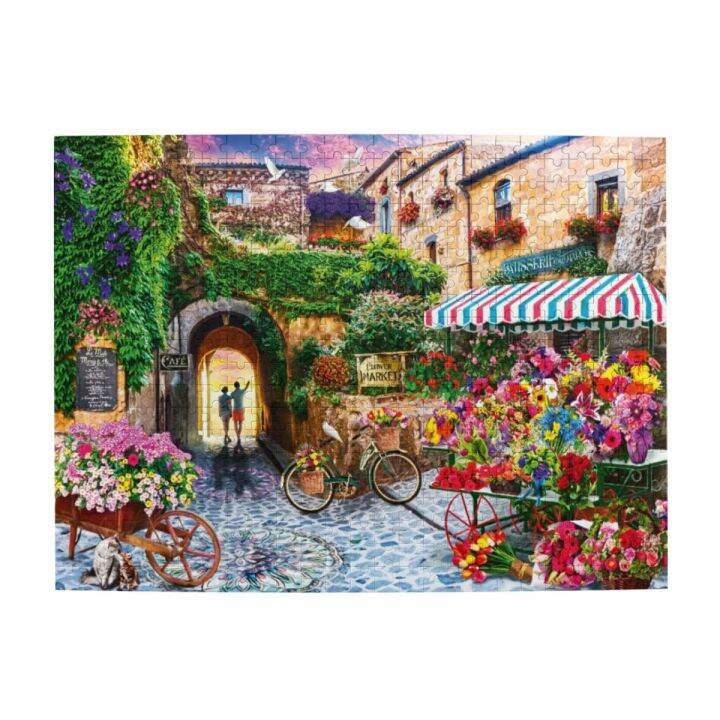 the-flower-market-wooden-jigsaw-puzzle-500-pieces-educational-toy-painting-art-decor-decompression-toys-500pcs