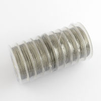 1Roll Tail Wire Nylon-coated Stainless Steel Stainless Steel Color 0.45mm about 32.8 Feet(10m)/roll