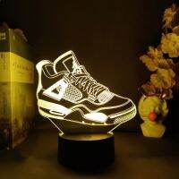 3D Sneaker Lamp Basketball Shoes Men Birthday Gift Cool Party Light Event Prize Nightlight for Room Decoration Home Gadgets