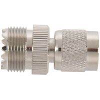 3X TNC Male to PL259 UHF Female Adapter Connector,Silver