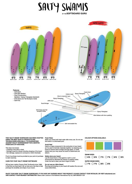salty-swami-90-soft-top-surfboard-high-quality-epoxy-bamboo-carbon-fiber-free-delivery-soft-surfboard