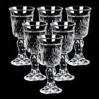 【CW】◎卐  Wholesale 17ML X 6PCS/set Transparent Household Small Wine Glass Liquor