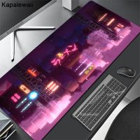 Large Mousepad Pink Neon Japan Mouse Pad Computer Mouse Mat Laptop Art Desk Pads For PC Keyboard Mats Table Carept XXL 900x400mm