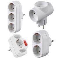 【lz】┅✆⊕  EU Schuko Tomada Adaptador com Interruptor Power Outlet Converter Extensão de Parede Alemanha França Fundamento Europeu 1 a 3 16A