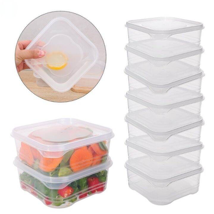 350/650ML Portable Freezer Boxes Transparent Food Storage Containers