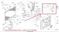 ถังน้ำสำรอง Nissan Tida , Livina 21710-ED000 (เป็นอะไหล่แท้ Nissan)