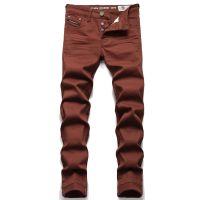 【YD】 Mens Color Fashion Jeans 2022 Stretch Pants Business Classic Trousers Brand