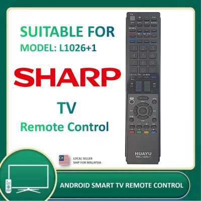 เปลี่ยนสำหรับ Sharp FLAT PANEL LED รีโมทคอนล RM-L1026 1