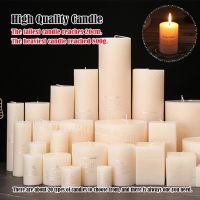Smokeless Candle Modern Home Decoration Centerpiece Shooting Props Birthday Candlestick Gifts Party Classic Ivory White Candle
