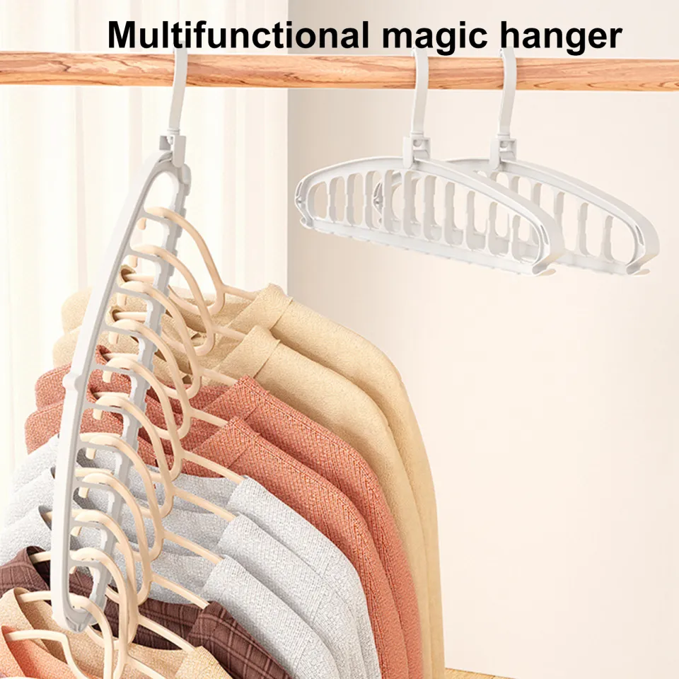 Magic Clothes Hangers Space Saving Hangers Closet Multi-Port Support  Clothing Hanger Organizer Hook Storage Hangers Drying Rack