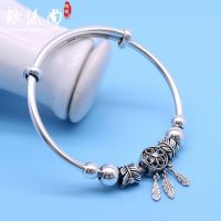 999 fine silver restoring ancient ways to catch the dream net bracelet sterling female transport bead push-pull girlfriend on valentines day gift