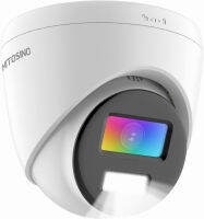 HITOSINO 5MP IP Camera Turret Full Color - Dome POE Network Camera, Built-in MIC, Metal Turret, SD Card Slot, Motion Detection, Compatible with Hikvision, 2.8mm, IP67 Weatherproof, 98.4ft Colorful Nightvision 5MP/DS-2CD1357G0-L(UF)