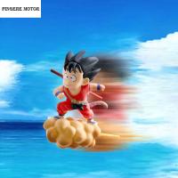 PINGERE PVC อนิเมะ Goku Araba Aksesuar Wukong Hiasan Interior รถยนต์เครื่องประดับรถยนต์ตุ๊กตาบินอุปกรณ์ตกแต่งภายในรถยนต์