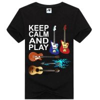 Keep The Clam And Game Round Neck Casual Cotton Top Mens Popular Print T Shirts Men T-Shirt