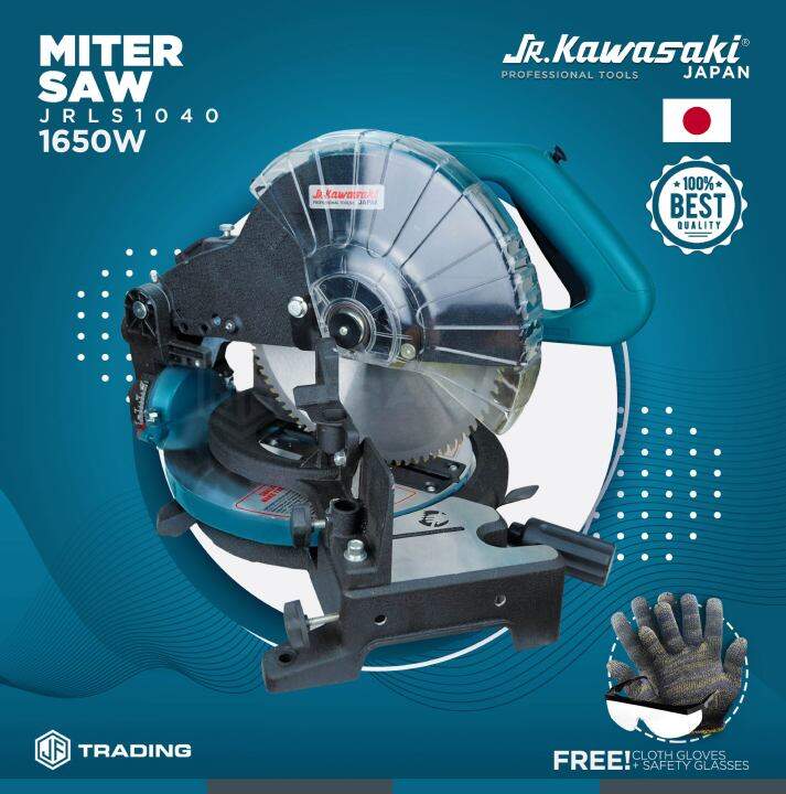 JR KAWASAKI JAPAN MITER SAW JRLS1040(WITH FREE COTTON GLOVES + SAFETY